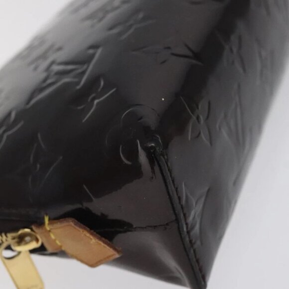 LOUIS VUITTON Monogram Vernis Pochette Cosmetic PM Amarante M91495 Auth 123448 - Picture 2 of 15